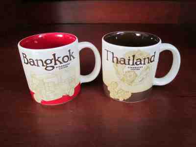 Starbucks City Collection Demitasse 3 oz Mini Mugs BANGKOK THAILAND Set of 2 - Sold on eBay Dec, 31st 2018 for $18.00
