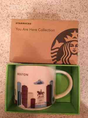 Starbucks "YOU ARE HERE" collection 14 oz. mug, Boston, new in box  - Sold on eBay Feb, 12th 2019 for $13.00