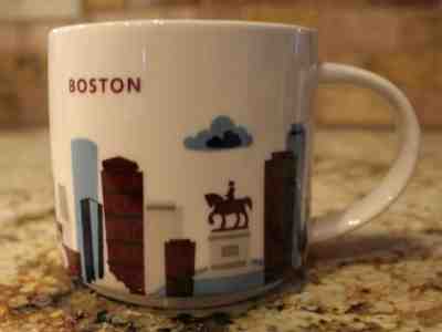 STARBUCKS MUG You Are Here Collection BOSTON Ceramic Coffee Mug -- 14 oz - Sold on eBay Feb, 10th 2019 for $21.99