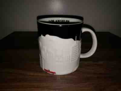 STARBUCKS LOS ANGELES COLLECTOR SERIES MUG COFFEE CUP BLACK AND WHITE  - Sold on eBay Feb, 10th 2019 for $11.99