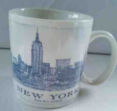  Starbucks Cup Mug 18 Oz  New York City “The Big Apple” 2006 Architecture - MINT - Sold on eBay Feb, 13th 2019 for $12.77