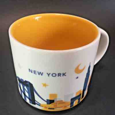 Starbucks New York Mug You Are Here Collection Skyline Statue of Liberty Bridge - Sold on eBay Feb, 10th 2019 for $11.99