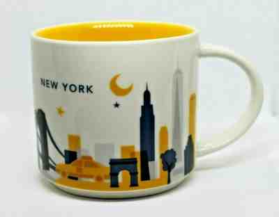 New York Starbucks You Are Here Collection Coffee Mug Cup 2014 Discontinued 14oz - Sold on eBay Feb, 10th 2019 for $20.99