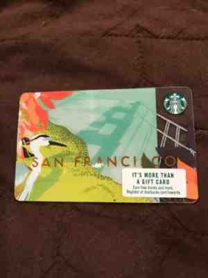 NEW! Starbucks Gift Card-2018 SAN FRANCISCO  - Sold on eBay Feb, 12th 2019 for $2.00