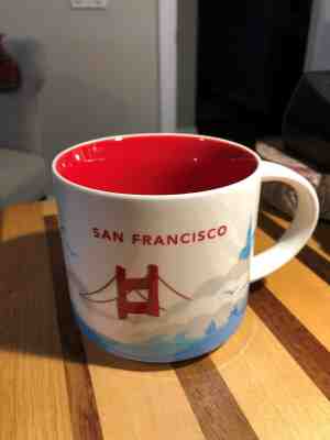 Starbucks YOU ARE HERE SAN FRANCISCO / RETIRED / City Coffee Mug Brand New  - Sold on eBay Feb, 11th 2019 for $19.95