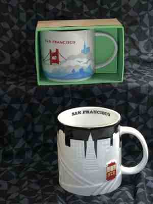 NEW Starbucks San Francisco You Are Here Coffee Mug 14oz And 1 Relief Mug - Sold on eBay Feb, 10th 2019 for $30.00