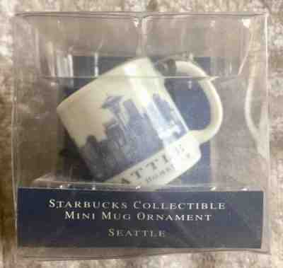 NEW STARBUCKS COLLECTIBLE MINI MUG ORNAMENT 2006 SEATTLE COFFEE ARCHITECTURAL - Sold on eBay Feb, 12th 2019 for $14.99