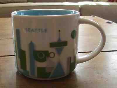 Nice 2015 STARBUCKS 16oz SEATTLE YOU ARE HERE Series Coffee Mug (XS45 - Sold on eBay Feb, 12th 2019 for $10.95