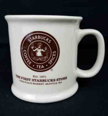 Starbucks Banned Nude Logo First Starbucks Store Pikes Place Market Seattle Mug - Sold on eBay Feb, 12th 2019 for $26.96