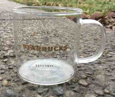 Starbucks Coffee Co. Clear Glass Seattle, Washington Coffee Tea 18 oz. Mug 2016 - Sold on eBay Feb, 11th 2019 for $50.00