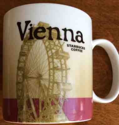 Starbucks Vienna Austria Global Icon Collector Series 2011 Coffee Cup Mug 16 oz  - Sold on eBay Jan, 23rd 2019 for $34.99