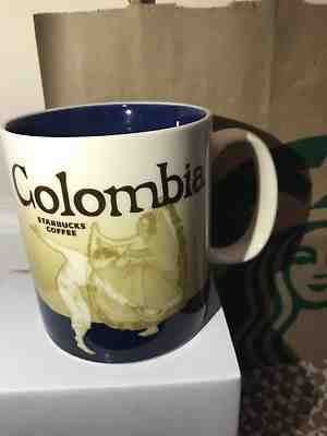 Starbucks City Mug, COLOMBIA, Gobal Icon Collection 16oz  DISCONTINUED - Sold on eBay Feb, 11th 2019 for $46.00