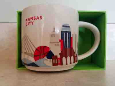Starbucks Kansas City YAH You Are Here 14oz Mug DISCONTINUED - NEW IN BOX - Sold on eBay Feb, 9th 2019 for $19.95