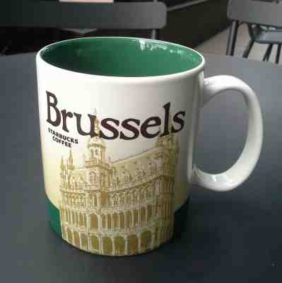 Original Starbucks City Mug 16 oz Brussels Series 2016-2017 Belgium Discontinued - Sold on eBay Feb, 1st 2019 for $33.50