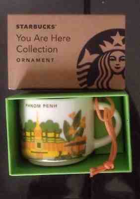 Starbucks Coffee YOU ARE HERE YAH Phnom Penh Cambodge 2 Oz Mug NEW !! - Sold on eBay Dec, 9th 2018 for $17.00