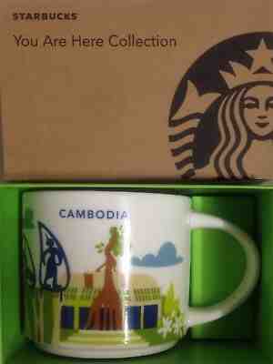 Cambodia Starbucks Coffee YAH You Are Here Siem Reap City 14 Oz Mug - Sold on eBay Jan, 19th 2019 for $55.00
