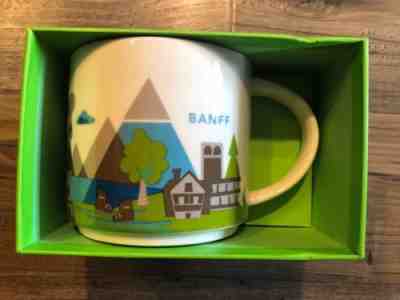 Starbucks Banff Alberta You Are Here Series 2013 Collector Coffee Mug Cup green - Sold on eBay Jan, 12th 2019 for $65.00