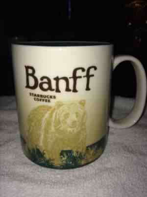 Starbucks Banff Collector Series Coffee Mug Cup Green Grizzly Bear 2010 Canada - Sold on eBay Dec, 28th 2018 for $79.99