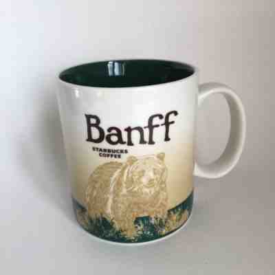 2011 Starbucks Coffee Banff Global City  Icon Series Collector Mug 16 oz EUC - Sold on eBay Dec, 28th 2018 for $80.00