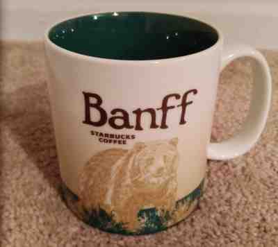 16oz Starbucks Coffee Mug Banff Canada Collector Series Grizzly Bear Hot Cup - Sold on eBay Dec, 5th 2018 for $79.00