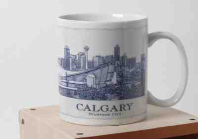 STARBUCKS ~ CALGARY CERAMIC CITY MUG ~2008 ARCHITECTURE SERIES~ NEVER USED !! - Sold on eBay Feb, 3rd 2019 for $19.87