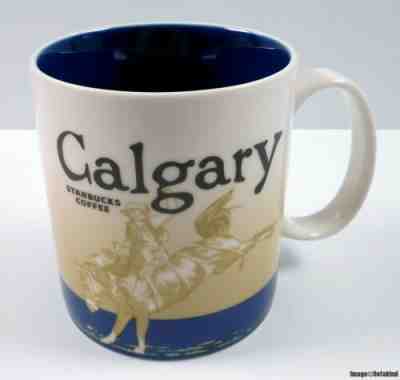 New Calgary Starbucks Global Icon Collector Coffee Mug Cowboy Horse - A - ©2009 - Sold on eBay Jan, 30th 2019 for $105.96