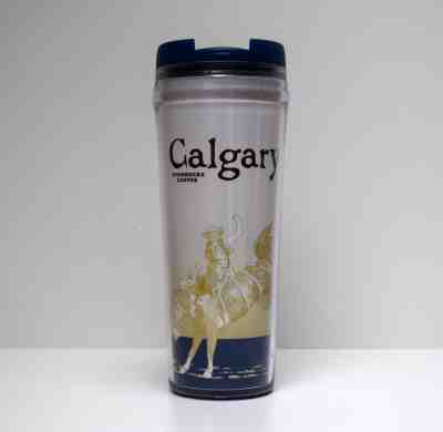 Starbucks Coffee Tumbler Calgary Thermal Travel Mug 12oz 2009 Global Icon  - Sold on eBay Jan, 3rd 2019 for $29.99