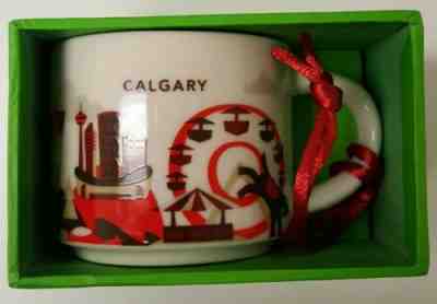 Starbucks You Are Here YAH Ornament Calgary 2oz - Sold on eBay Dec, 8th 2018 for $25.00