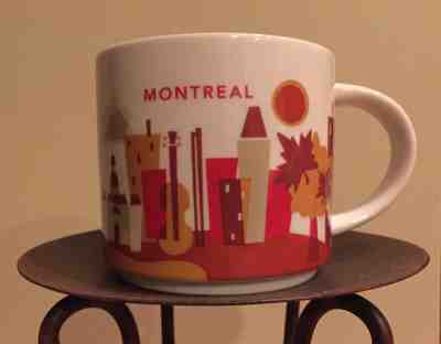 Starbucks Coffee Cup Mug Montreal  Version 1 You Are Here Collection 2013  - Sold on eBay Feb, 3rd 2019 for $18.99