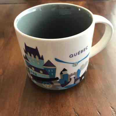 Starbucks Quebec You Are Here Collection Mug 2015 Blue Purple Gray - Sold on eBay Feb, 2nd 2019 for $18.00
