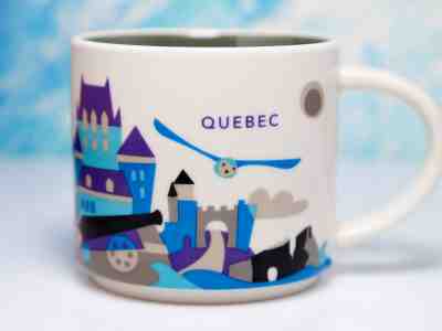 Starbucks  Version 1 - Quebec You Are Here  Mug - No Accent Mark on Quebec - SKU