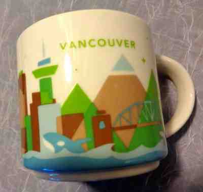 NEW Starbucks You Are Here YAH Collection- VANCOUVER 14oz Mug 2015 - Sold on eBay Feb, 13th 2019 for $19.99
