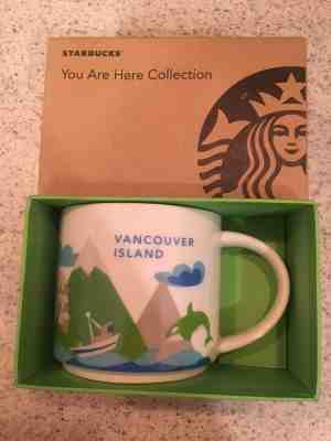 Starbucks "YOU ARE HERE" collection 14 oz. mug, Vancouver Island, new in box  - Sold on eBay Feb, 12th 2019 for $16.50