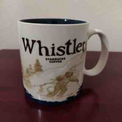 Starbucks Coffee Mug 2009 Whistler Ski Canada BC Collector Series 16 oz Cup City - Sold on eBay Jan, 7th 2019 for $44.95