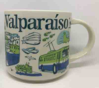 Starbucks Chile Been There brand new 3 Mugs Chile Valparaiso Santiago SKU