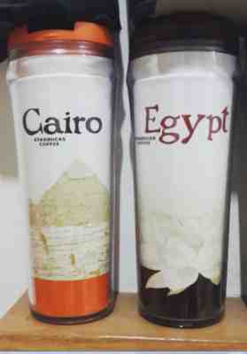 Starbucks Egypt & Cairo City Travelers Tumbler 12 oz new w sku - Sold on eBay Feb, 1st 2019 for $74.50