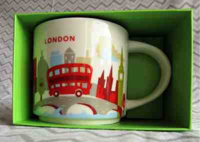 Starbucks London Mug YAH Tower Bridge Thames Big Ben You Are Here England New - Sold on eBay Dec, 30th 2018 for $28.00