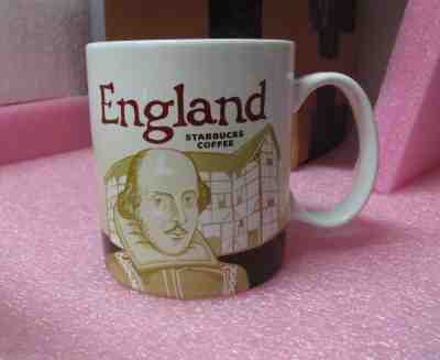 2013 Starbucks ENGLAND 16oz Coffee Cup Ceramic Shakespeare  - Sold on eBay Feb, 4th 2019 for $11.39