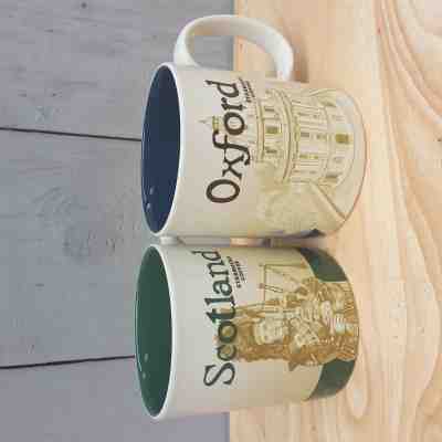 2 Original Starbucks City Mugs 16 oz Scotland & Oxford Series 2016 Discontinued - Sold on eBay Jan, 9th 2019 for $60.00