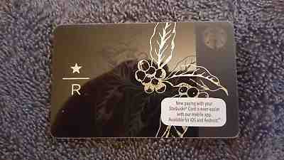 STARBUCKS MALAYSIA RESERVE Gift Card w/Gold Coffee Leaves Nice Sleeve US Seller - Sold on eBay Feb, 11th 2019 for $13.77