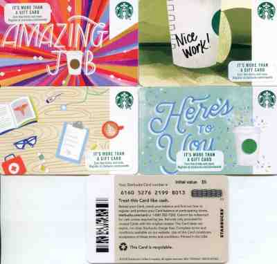 4 NEWEST CORPORATE #6160 STARBUCKS  HEALTHCARE NICE WORK AMAZING  NOT IN  STORES - Sold on eBay Feb, 6th 2019 for $12.00