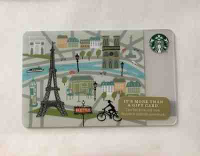 2014 Starbucks Gift Card Paris, Eiffel Tower , Notre Dame , Metro - Sold on eBay Jan, 28th 2019 for $5.00