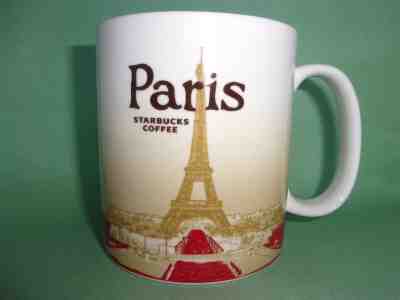 Starbucks Paris France City Mug Eiffel Tower Skyline Red 2012 Coffee Cup 16 oz - Sold on eBay Jan, 16th 2019 for $24.99