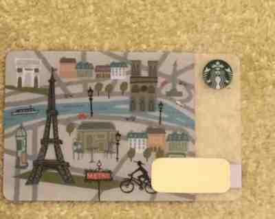 New 2014 Starbucks  Eiffel Tower Paris Card Pin Intact  - Sold on eBay Jan, 15th 2019 for $8.99