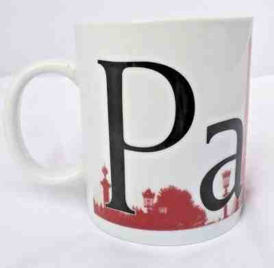 STARBUCKS PARIS LARGE 16 oz CITY MUG COLLECTOR SERIES  Eiffel Tower -By Rastal - Sold on eBay Jan, 5th 2019 for $29.96