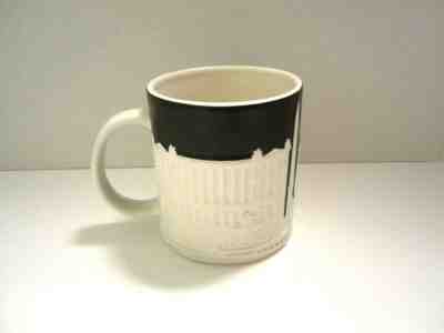 Starbucks PARIS Relief Black White Mug EIFFEL TOWER L’ARC DE TRIOMPHE FRANCE - Sold on eBay Nov, 19th 2018 for $27.50