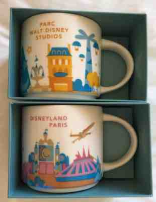 Starbucks Disney Paris YAH Mug Set Disneyland Studios Star Wars You Here Mickey - Sold on eBay Jan, 31st 2019 for $159.99