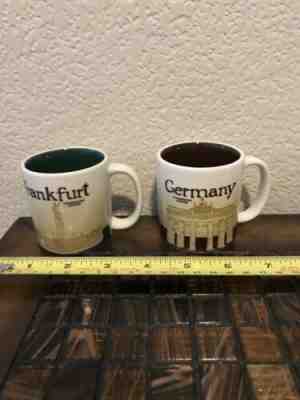 Starbucks Germany City Icon Frankfurt 3oz Demitasse Mug Cup Set  - Sold on eBay Feb, 4th 2019 for $35.00