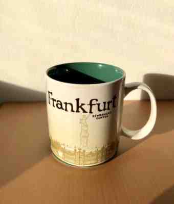Starbucks FRANKFURT MUG Germany 2015 Global Series (Fountain Justice Green) - Sold on eBay Jan, 15th 2019 for $25.00