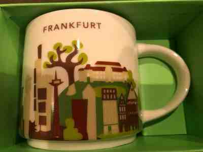 Starbucks City Mug Cup You Are Here Series YAH Frankfurt Germany 14oz NEW - Sold on eBay Dec, 20th 2018 for $37.00